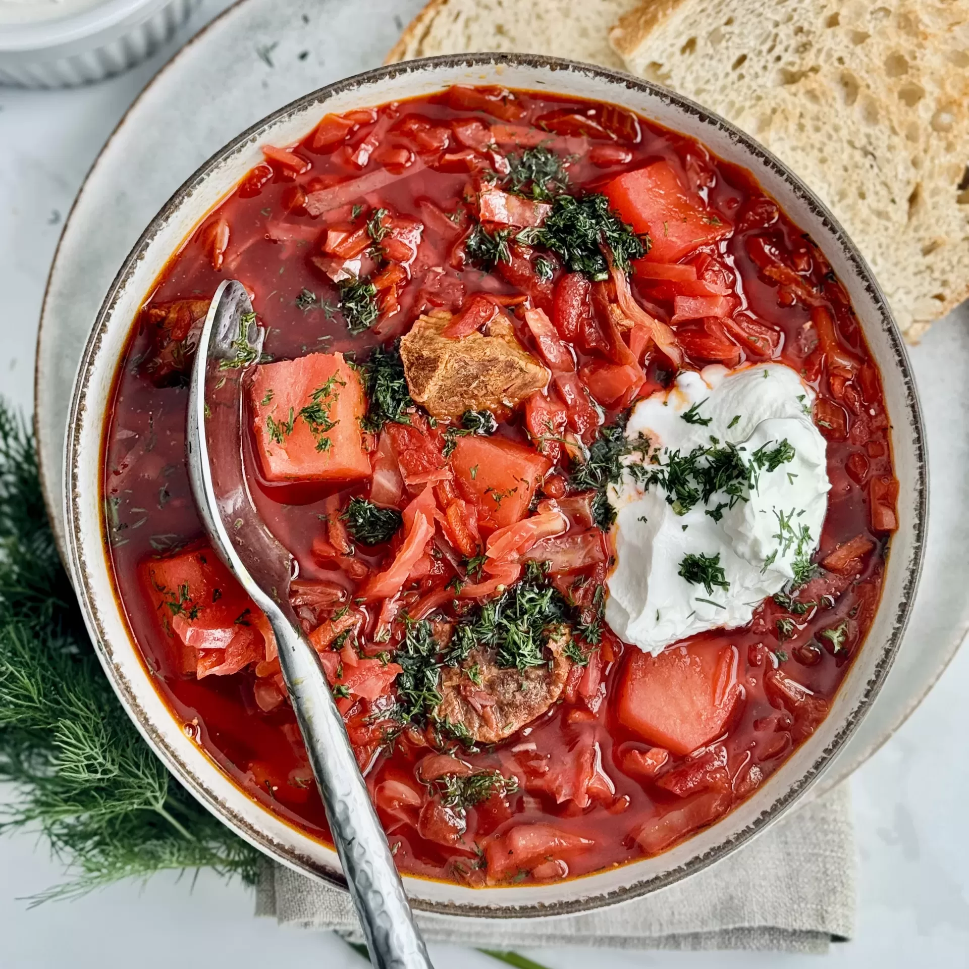 Easy Authentic Ukrainian Borscht Recipe